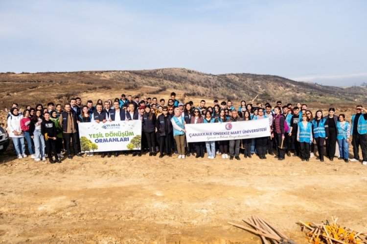 &Ccedil;anakkale'de 1000 fidan dikildi!