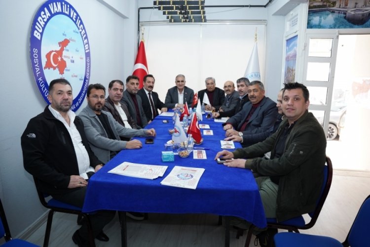 Celil &Ccedil;olak'tan, Bursa Van İli ve İl&ccedil;eleri Yardımlaşma ve Dayanışma Derneği'ne ziyaret