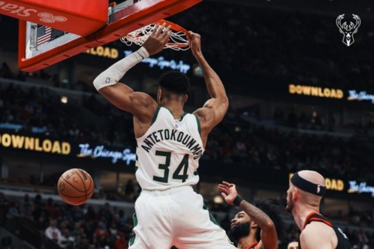 Giannis Antetokounmpo'dan 46 sayı, 16 ribaunt, 6 asistlik performans