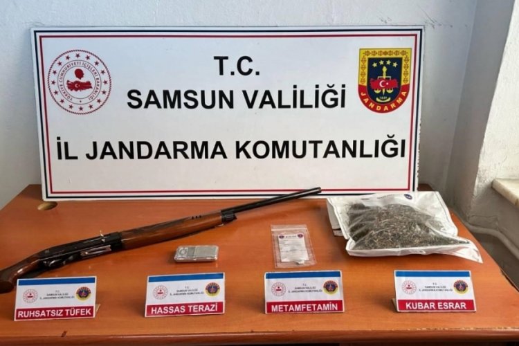 Samsun'da jandarmadan uyuşturucu operasyonu: 1 g&ouml;zaltı