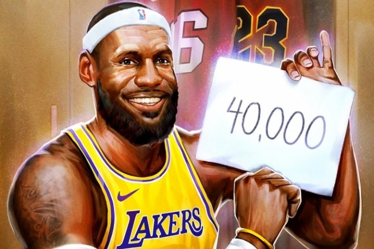 LeBron James, NBA'de 40 bin sayı barajını ge&ccedil;en ilk oyuncu oldu