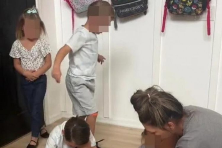 Hepsi 6 yaşından k&uuml;&ccedil;&uuml;k 6 &ccedil;ocuk annesi! 26 yaşındaki annenin rutini sosyal medyada g&uuml;ndem oldu