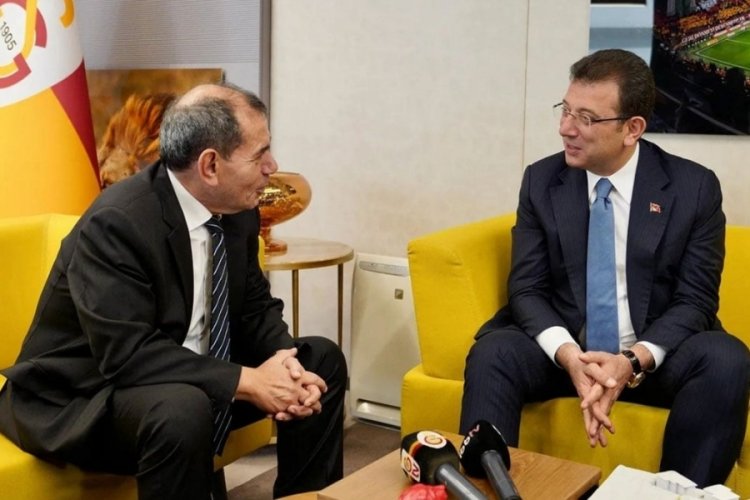 İmamoğlu'ndan Galatasaray Başkanı Dursun &Ouml;zbek'i ziyaret etti