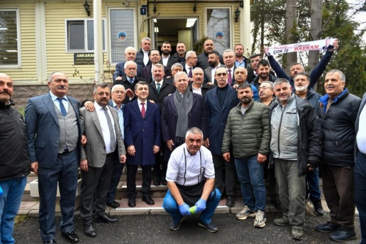 Mansur Yavaş, esnaf ile bir araya geldi