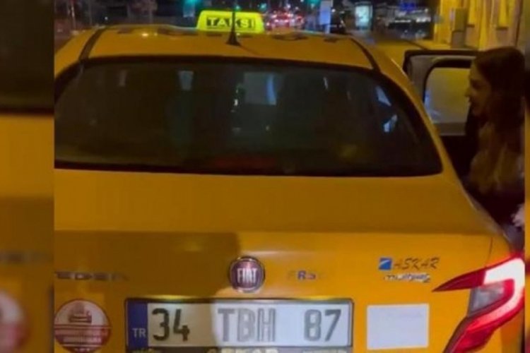 Taksimetre a&ccedil;mayıp bin lira istedi