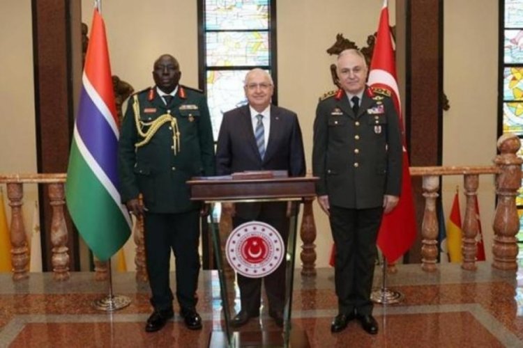 Bakan G&uuml;ler, Gambiya Genelkurmay Başkanı'nı kabul etti