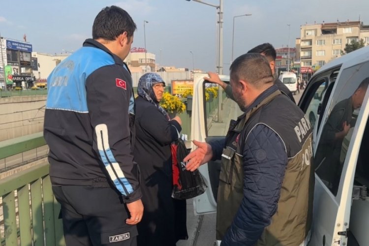 Bursa'da dilenci operasyonu! Polis ve zabıta birer birer topladı