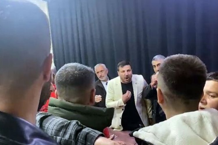 YRP D&uuml;zce adayı Davut G&uuml;loğlu vatandaşla tartıştı