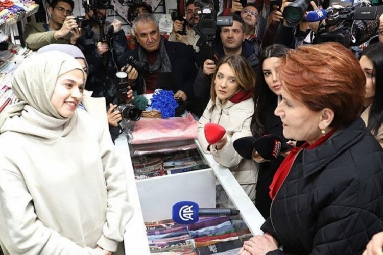 İYİ Parti Genel Başkanı Meral Akşener 2 il&ccedil;ede esnaf ziyaretinde bulundu