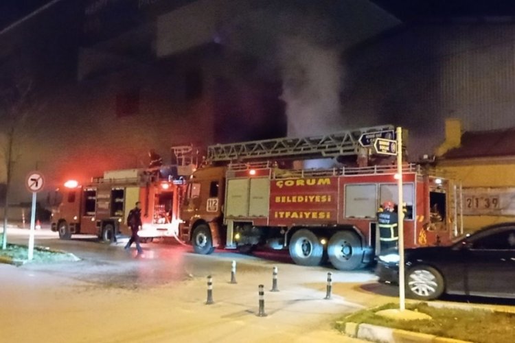 Kazan dairesinde &ccedil;ıkan yangın maddi hasara yol a&ccedil;tı