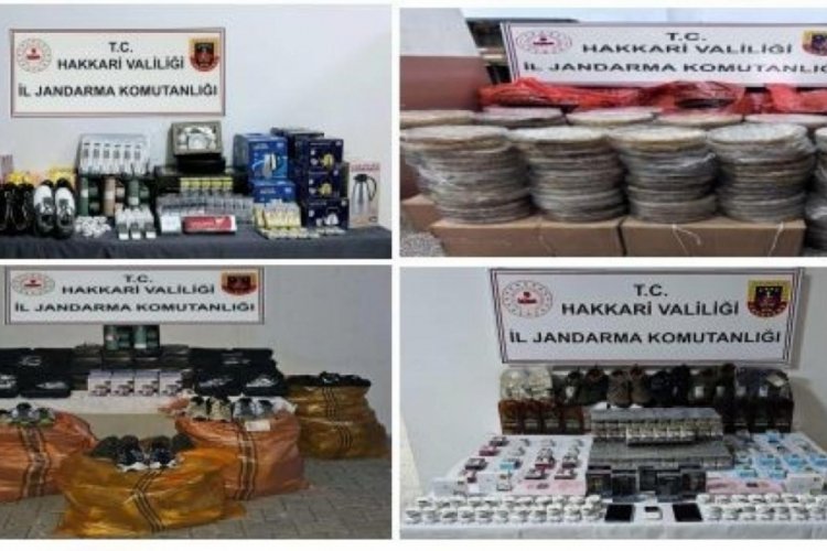 Hakkari'de ka&ccedil;ak &uuml;r&uuml;nler ele ge&ccedil;irildi