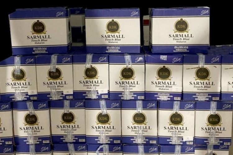 Kocaeli'de yapılan aramada 710 bin boş makaron ele ge&ccedil;irildi