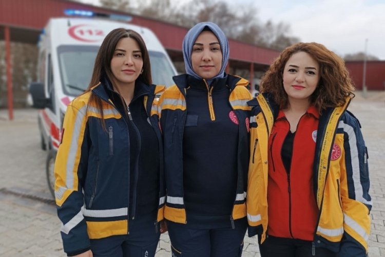 112'nin kadın kahramanları zorlu coğrafyada g&ouml;rev yapıyor