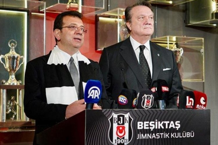 Ekrem İmamoğlu'ndan Beşiktaş Başkanı Hasan Arat'a ziyaret