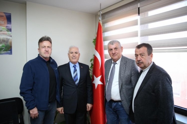 Bozbey'den BUSİAD, Bursa Ticaret Borsası ve Tarım Kooperatifi Birliği'ne ziyaret