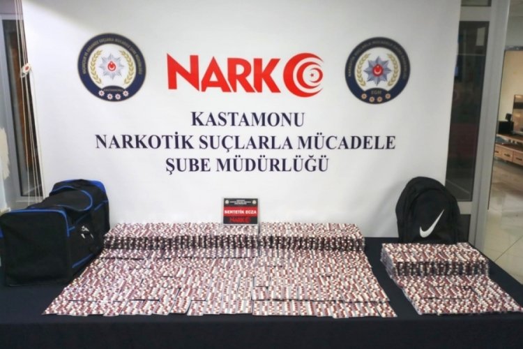 Kastamonu'da 11 bin 392 tane hap ele ge&ccedil;irildi!