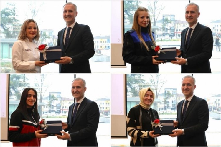 Başkan Taban'dan kadın personele 8 Mart jesti