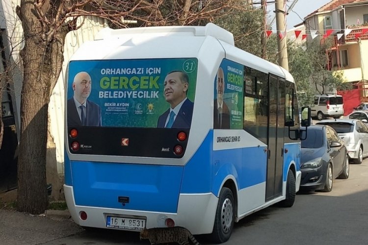 Bursa'da şehir i&ccedil;i dolmuşlara uygulanan se&ccedil;im reklamlarına yasak getirildi!