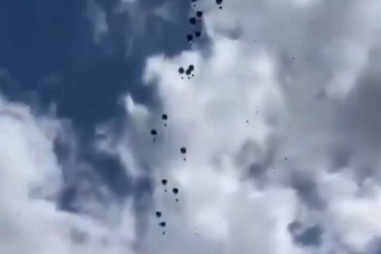 Havadan atılan yardım kutularının paraş&uuml;tleri a&ccedil;ılmadı! &Ouml;l&uuml; ve yaralılar var