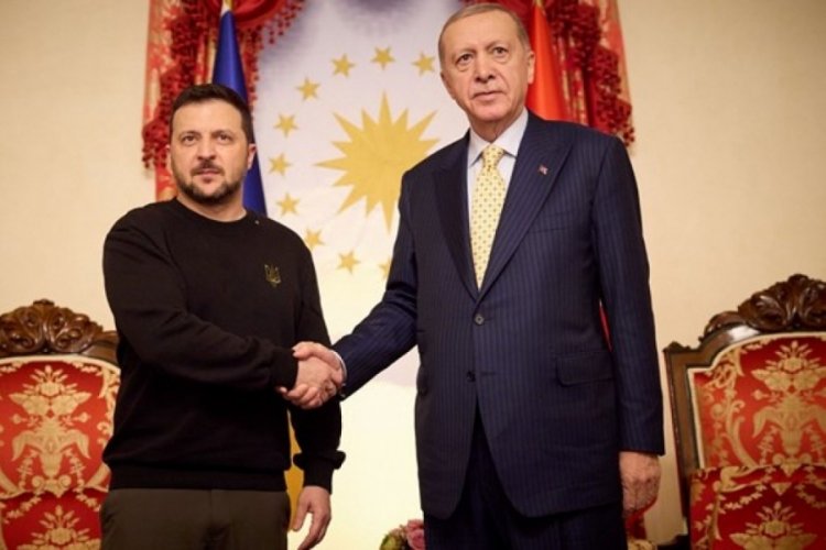 Cumhurbaşkanı Erdoğan, Ukrayna Devlet Başkanı Zelenski ile g&ouml;r&uuml;şt&uuml;