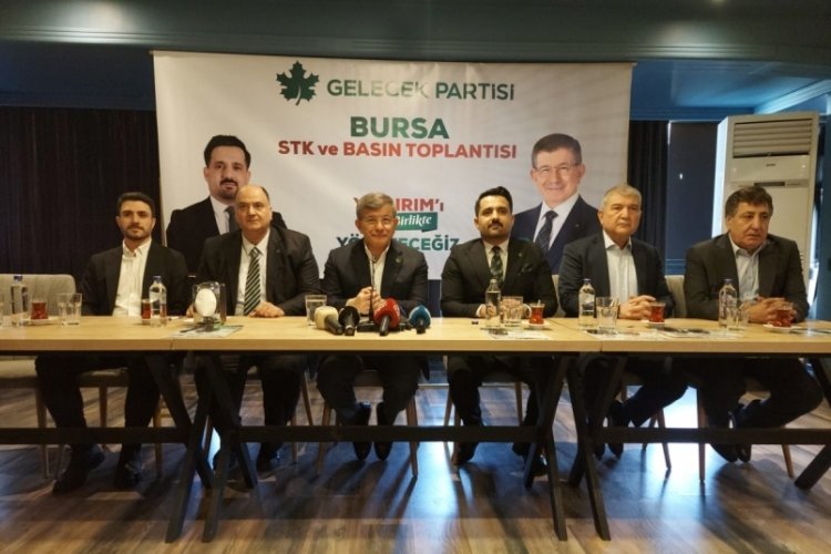 Gelecek Partisi Genel Başkanı Ahmet Davutoğlu Bursa'da&nbsp;