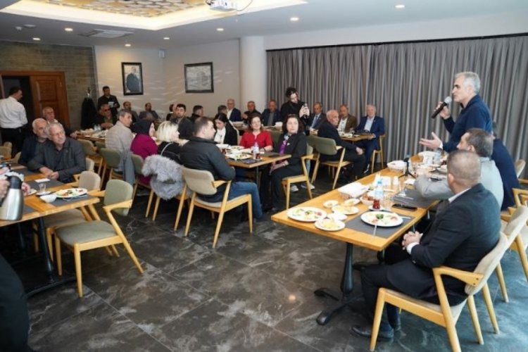 Cumhur İttifakı AK Parti Nil&uuml;fer Belediye Başkan Adayı &Ccedil;olak muhtarlara seslendi