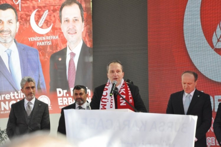 Fatih Erbakan Karacabey'de destek istedi
