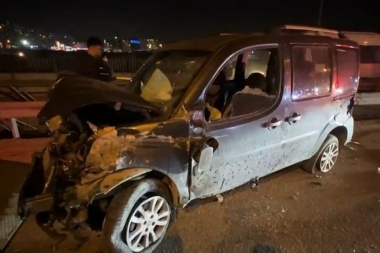 Kocaeli'de iki hafif ticari ara&ccedil; &ccedil;arpıştı: 1 yaralı