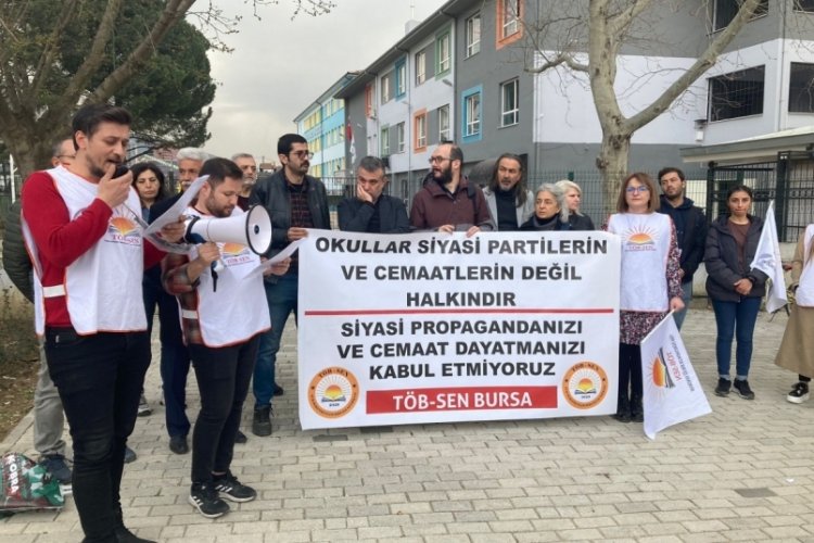 T&Ouml;B-SEN Bursa: Okullar siyasi partilerin ve cemaatlerin değil halkındır