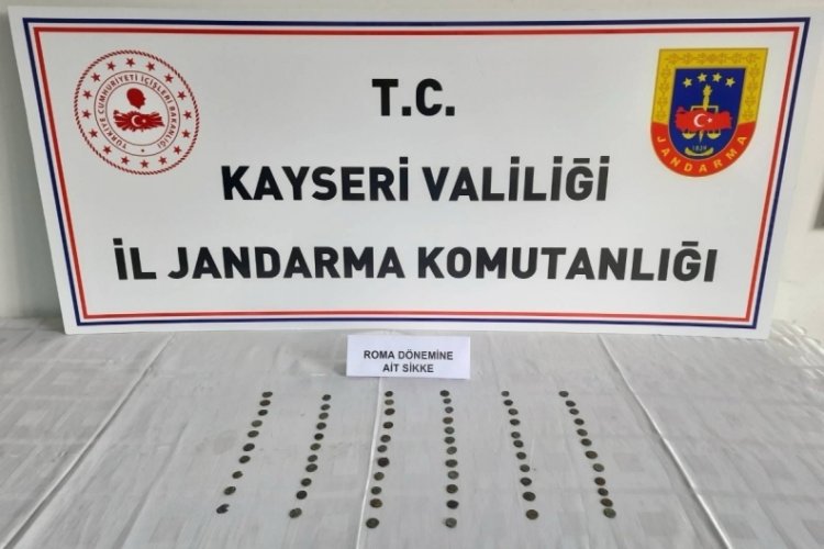 Kayseri'de Roma ve Bizans d&ouml;nemine ait sikke ele ge&ccedil;irildi