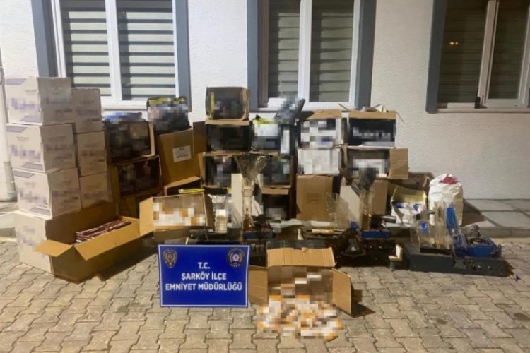 Tekirdağ'da t&uuml;t&uuml;n ve makaron operasyonu