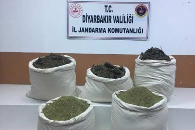 Diyarbakır'da 129 kilogram toz esrar ele ge&ccedil;irildi