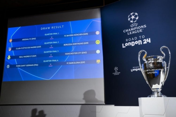 UEFA Şampiyonlar Ligi'nde &ccedil;eyrek final ve yarı final eşleşmeleri belli oldu