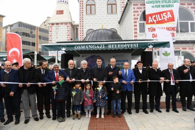 Bursa'da G&uuml;neştepe Siteler İsmail &Ccedil;olpan Cami a&ccedil;ıldı