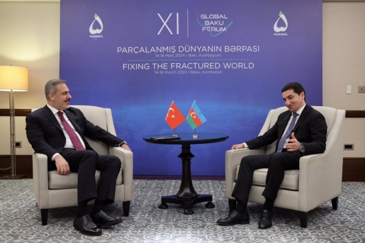Bakan Fidan, Bayramov ve Hacıyev ile g&ouml;r&uuml;şt&uuml;