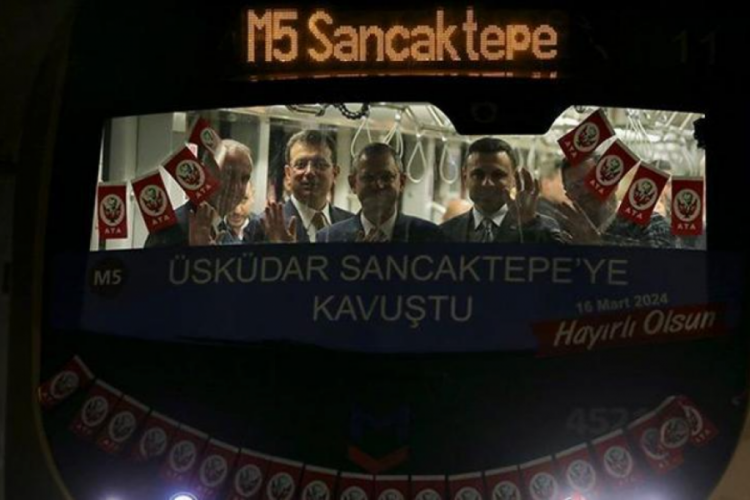 &Ouml;zel ve İmamoğlu metro hattı a&ccedil;ılışına katıldı