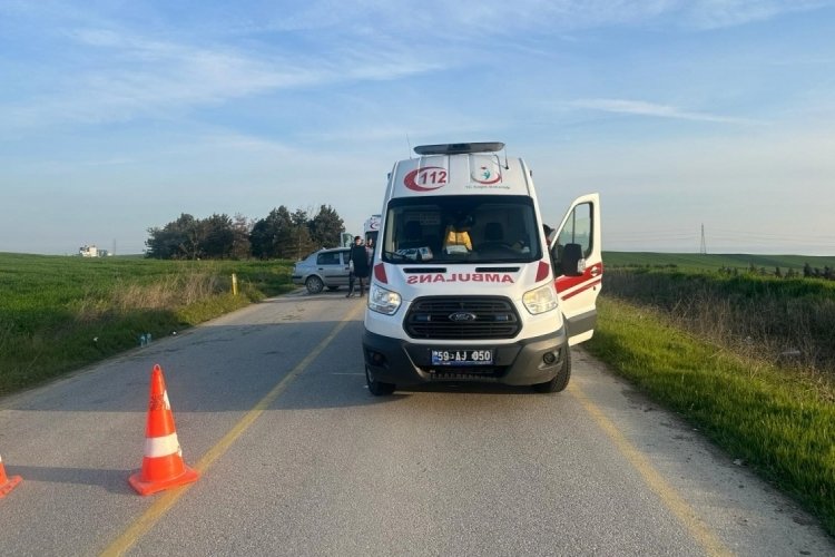 Tekirdağ'da 2 aracın karıştığı kazada 7 kişi yaralandı