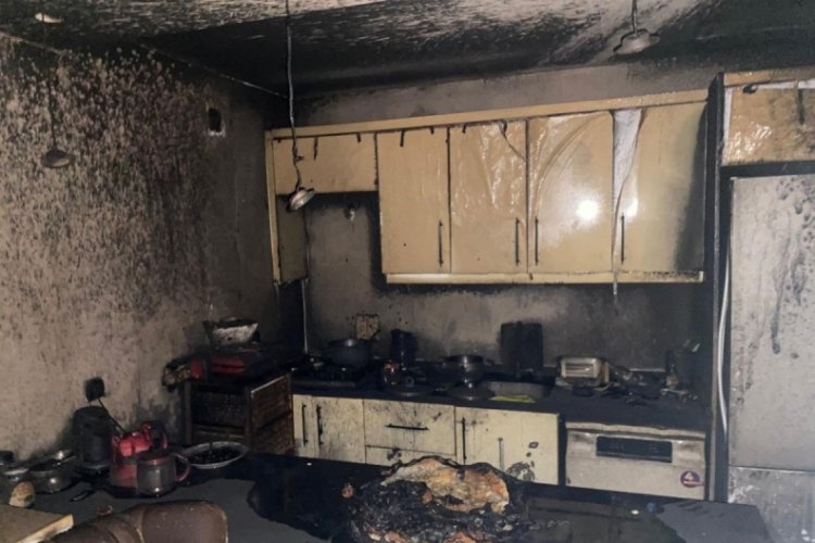 Kahramanmaraş'ta müstakil evde çıkan yangın söndürüldü
