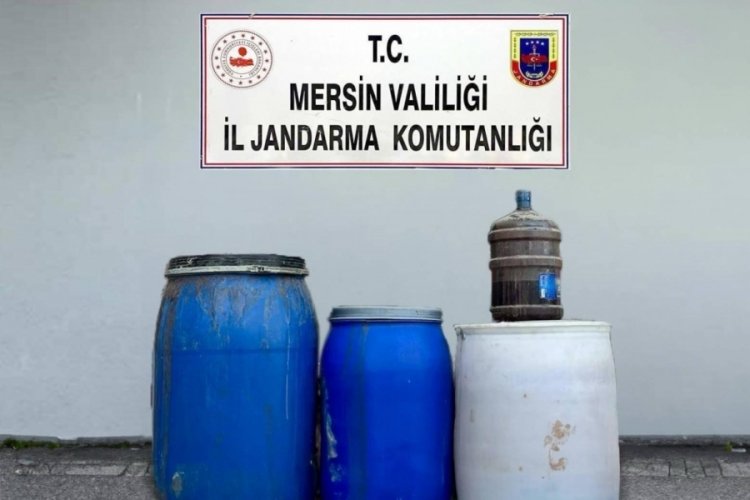 Mersin'de 210 litre sahte i&ccedil;ki ele ge&ccedil;irildi