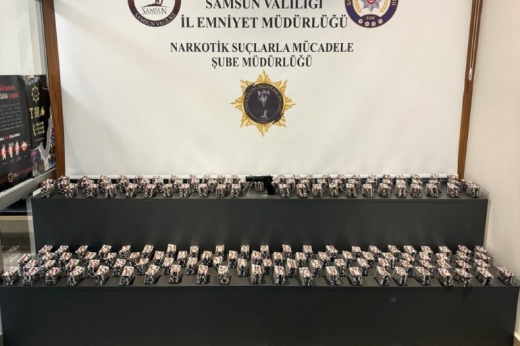 Samsun'da 18 bin 998 adet sentetik ecza ele ge&ccedil;irildi