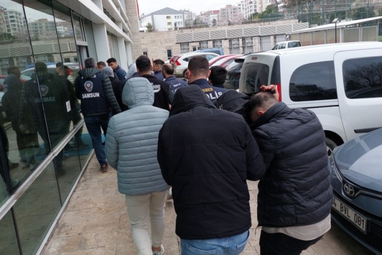 Samsun'da sahte kripto para dolandırıcılığına 7 tutuklama