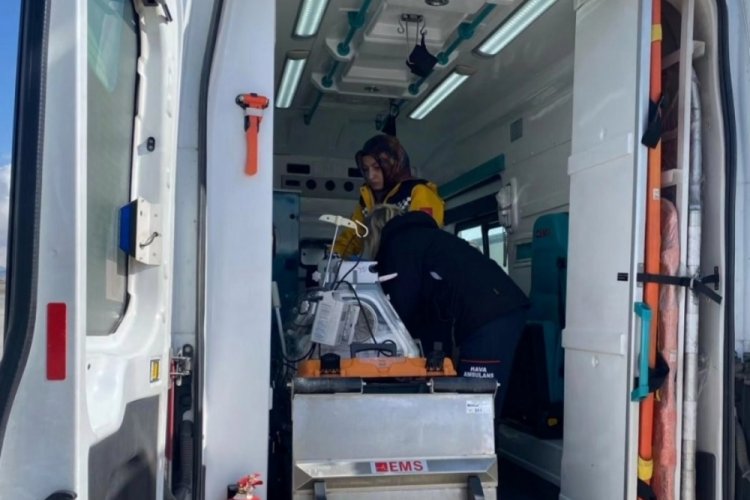 Kalp yetmezliği olan bebek ambulans u&ccedil;akla Eskişehir'e sevk edildi