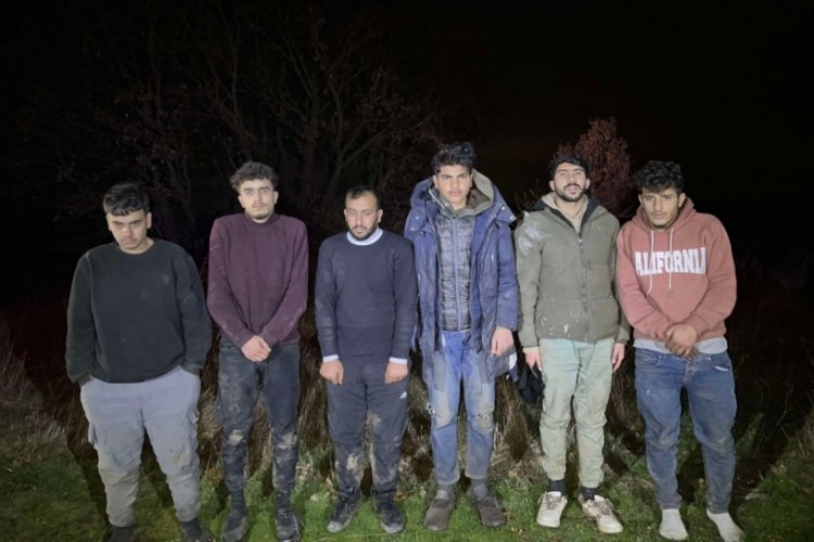 Edirne jandarması 6 ka&ccedil;ak g&ouml;&ccedil;men yakaladı