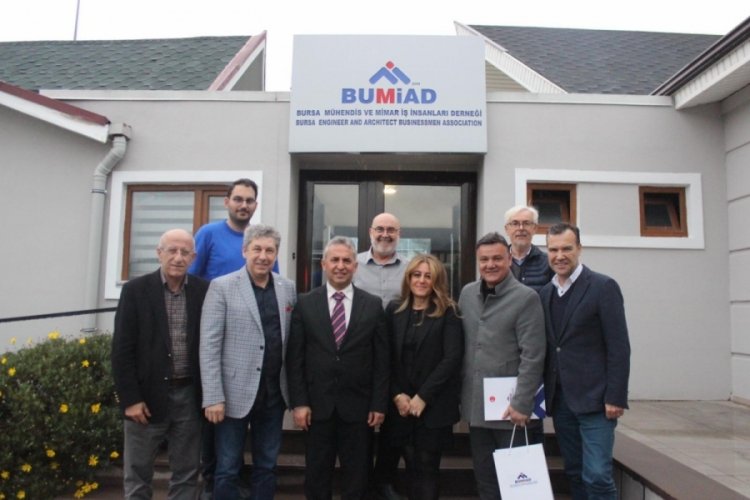 Zafer Partisi Bursa B.B.B.A. Bayram Kazancı, BUMİAD'ı ziyaret etti