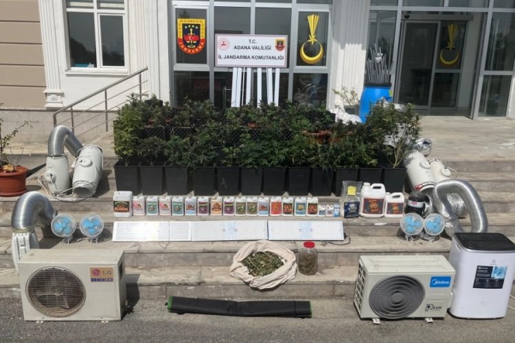 Adana'da iklimlendirme sistemi ile uyuşturucu üreten eve operasyon!