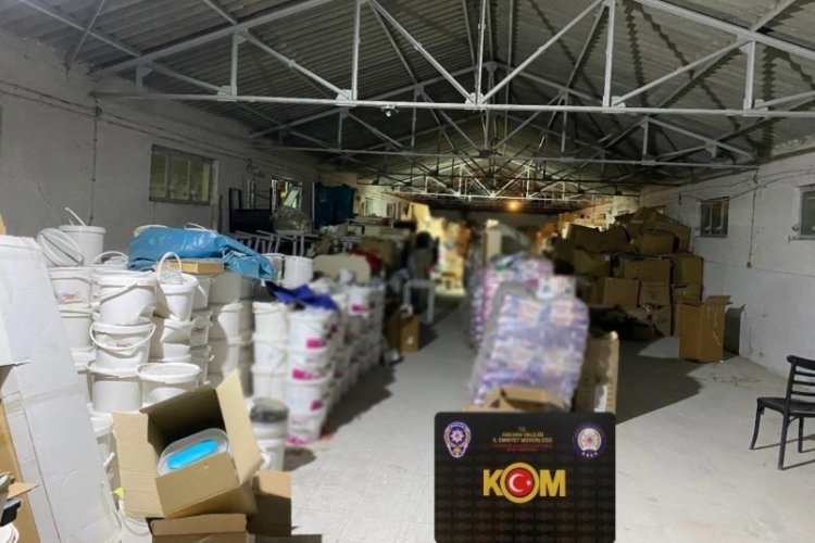 Ankara'da 35 ton ka&ccedil;ak deterjan ele ge&ccedil;irildi