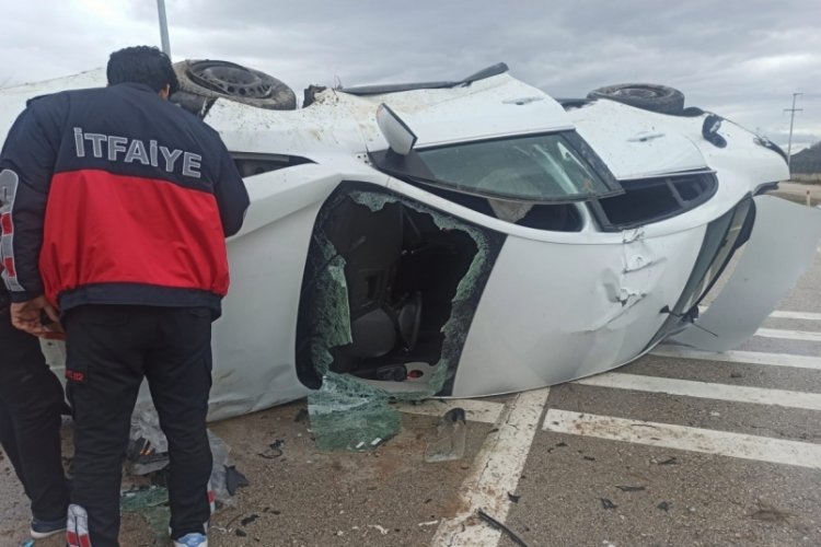 Elazığ'da otomobil takla attı: 1 yaralı