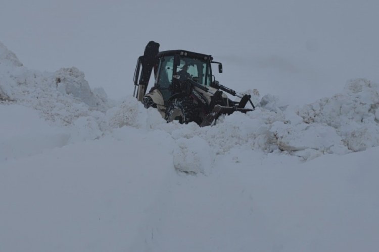 Bitlis'te 4 metreyi bulan karda yol a&ccedil;ma &ccedil;alışmaları s&uuml;rd&uuml;r&uuml;l&uuml;yor