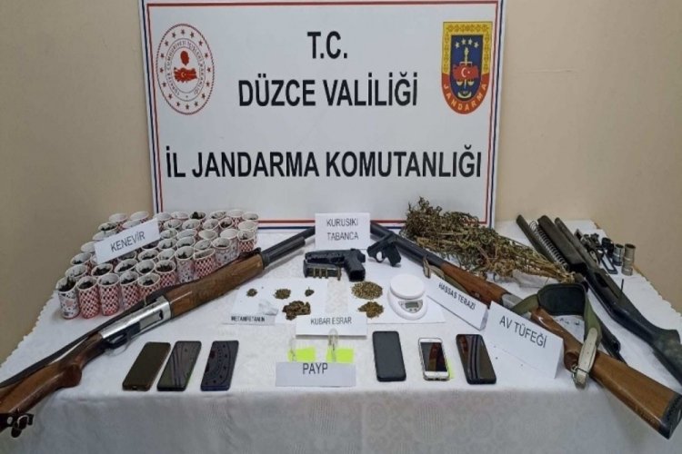 D&uuml;zce'de 18 kişi hakkında uyuşturucudan işlem yapıldı