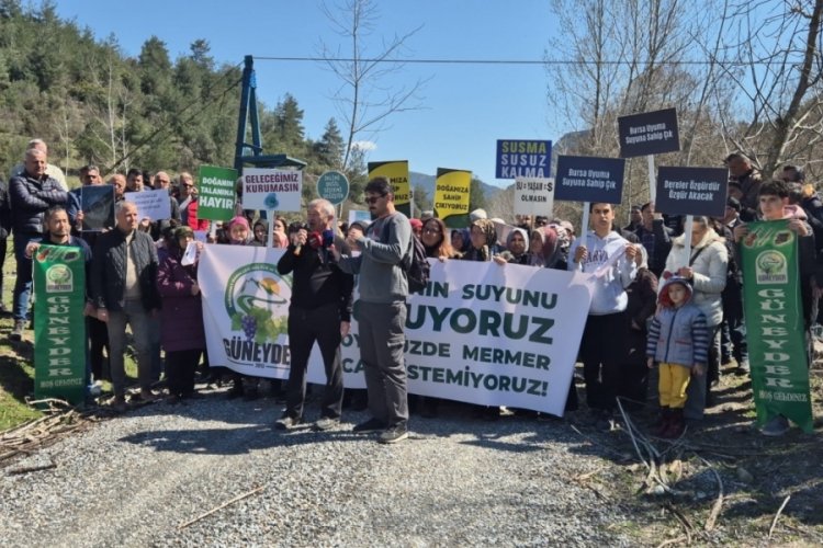 Dağgüney köylüleri mermer ocağı istemiyor!